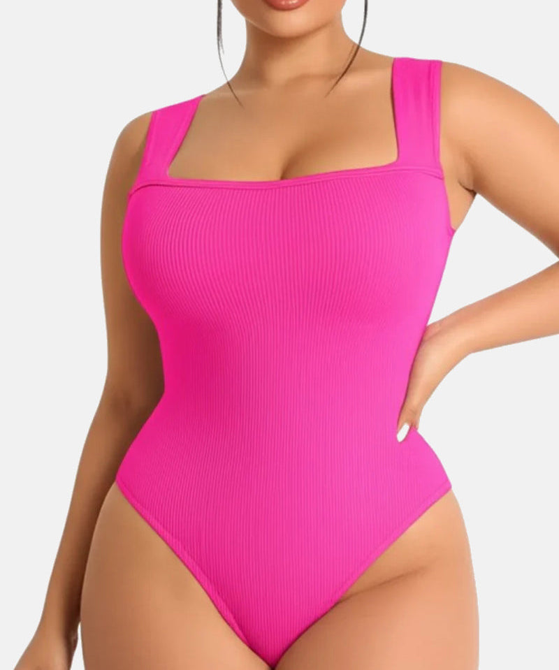 Square Neck Sleeveless Bodysuits