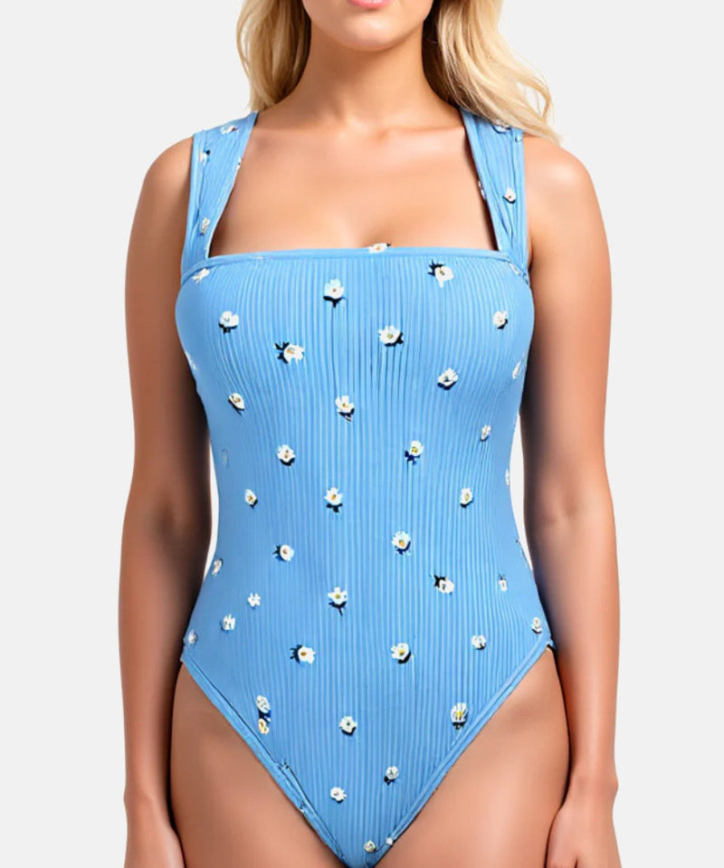 Square Neck Sleeveless Bodysuits