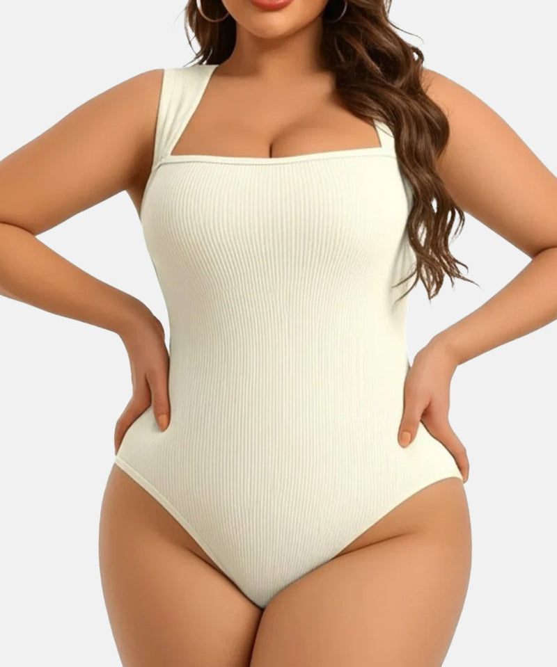 Square Neck Sleeveless Bodysuits