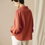 Linen Oversized Fit Pocket Shirt ELOWEN