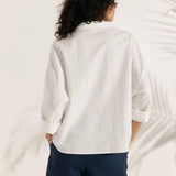 Linen Plaid Oversized Fit Pocket Shirt