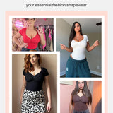 V Neck Tummy Control Seamless Shapewear
