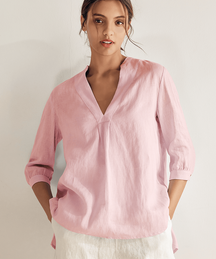 100% Linen Dress Shirt JOANNA
