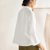 Linen Oversized Fit Pocket Shirt ELOWEN
