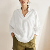 Linen Oversized Fit Pocket Shirt ELOWEN