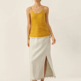 100% Linen Beaded Hem Camisole Bree