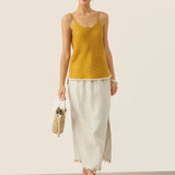 100% Linen Beaded Hem Camisole Bree