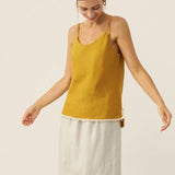 100% Linen Beaded Hem Camisole Bree