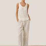 100% Linen Sketch Stripe Suit Set ELOISE