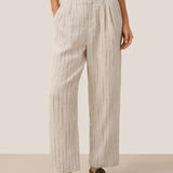 100% Linen Sketch Stripe Suit Set ELOISE