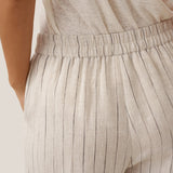 100% Linen Sketch Stripe Suit Set ELOISE