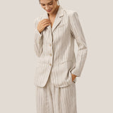 100% Linen Sketch Stripe Suit Set ELOISE