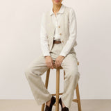 100% Linen V-Neck Buttoned Closure Vest DELIA