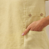 100% Linen Asymmetric Hem Long Top ISLA