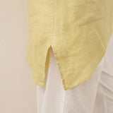 100% Linen Asymmetric Hem Long Top ISLA