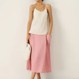 100% Linen Beaded Hem Camisole Bree