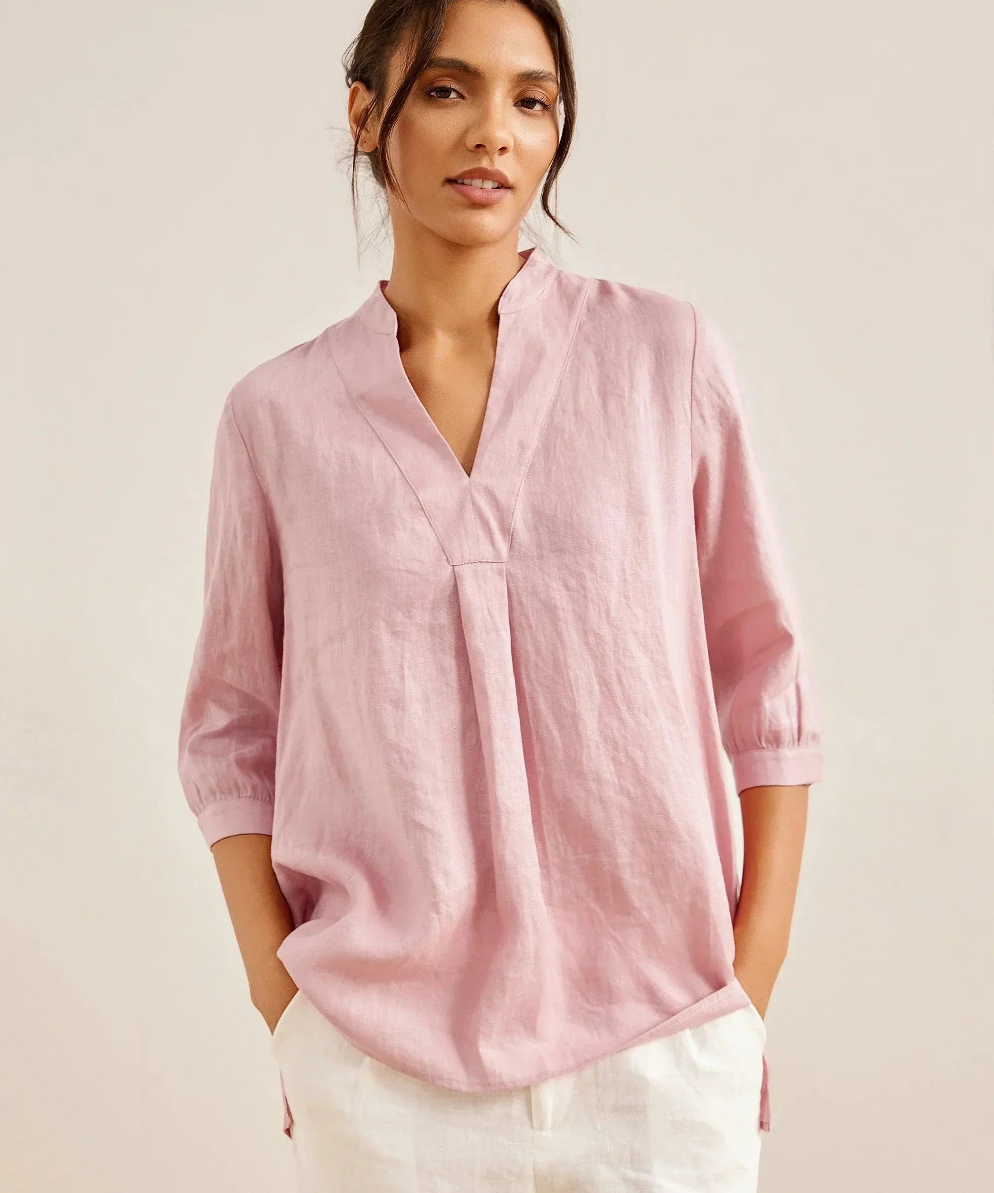 100% Linen Dress Shirt JOANNA
