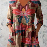 Sarah | Long Blouse with V-Neck
