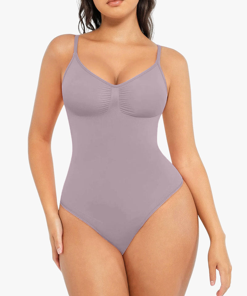 Tummy Control Seamless Thong Bodysuit