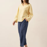 Linen Oversized Fit Pocket Shirt ELOWEN