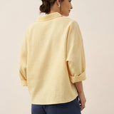 Linen Oversized Fit Pocket Shirt ELOWEN