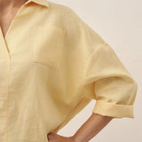 Linen Oversized Fit Pocket Shirt ELOWEN