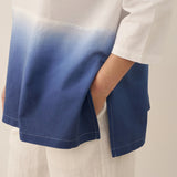 Linen White Boat Neck Oversized Top AVA