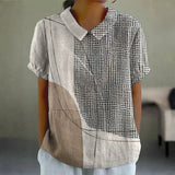Lana - Blouse with Abstract Dots and Lines