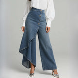 Amelia - Wrap Denim Pants