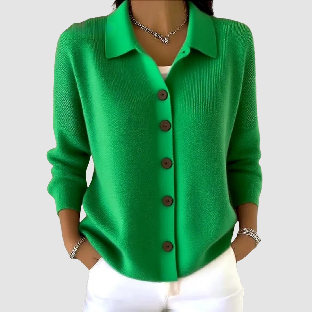 Riah - Soft Button-Up Knit Cardigan