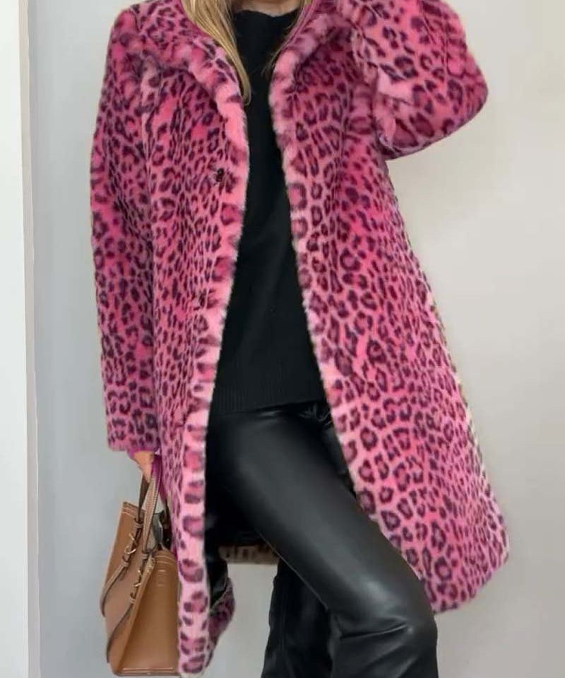 Leia - Leopard Long Jacket