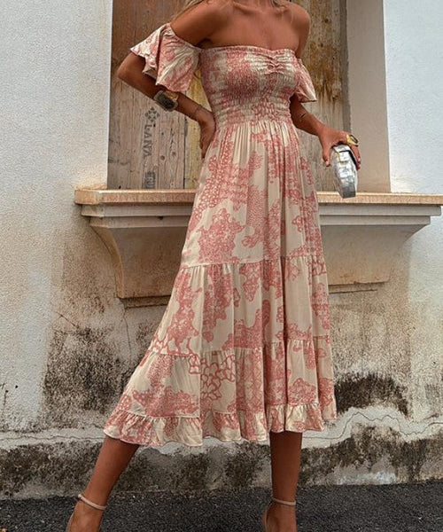 Romy - Off Shoulder Midi Dress