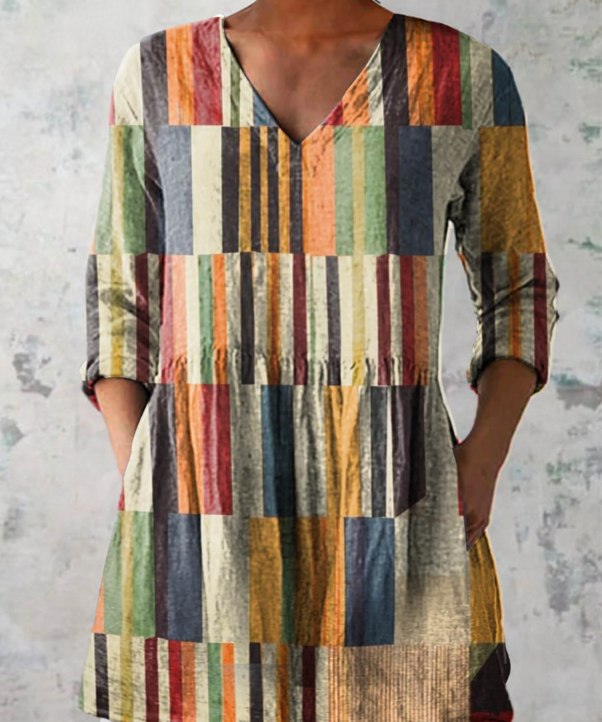 Chloe | Long Blouse with V-Neck