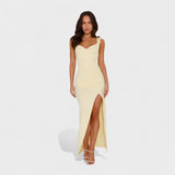 Sarela - Long Dress with Open Back