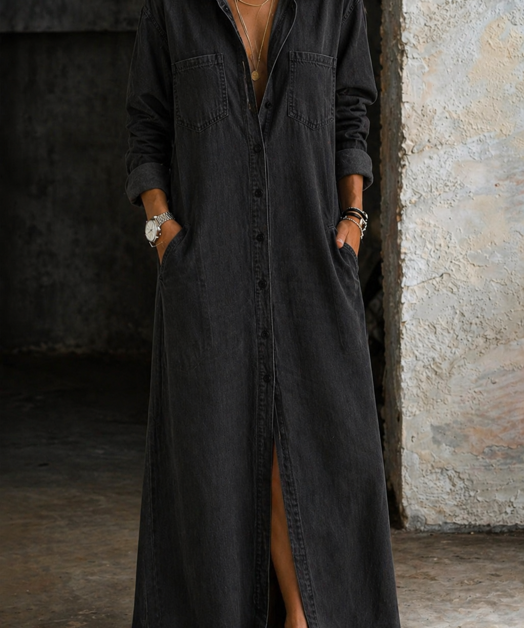 Delana - Button Down Dress