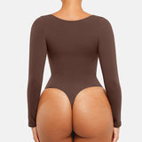 Seamless Supportive Long Sleeve Tummy Control Bodysuit