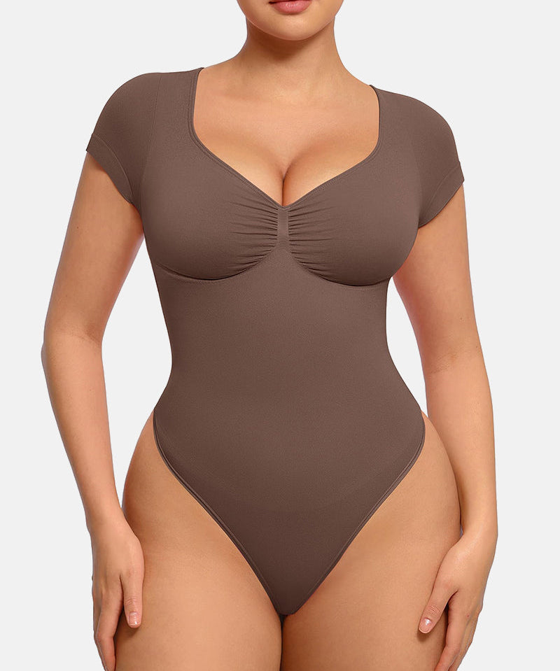 V Neck Tummy Control Seamless Shapewear