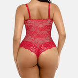 Lace Shapewear Thong Tummy Control Bodysuit