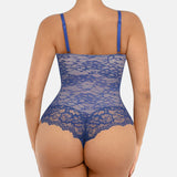 Lace Shapewear Thong Tummy Control Bodysuit