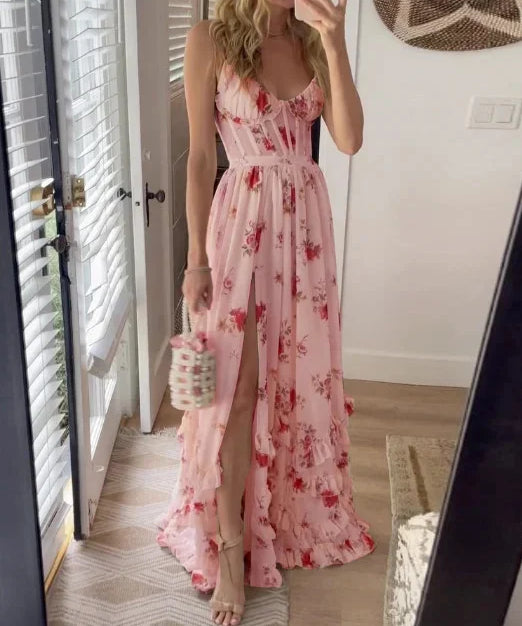 Sonia - Floral Pattern Midi Dress