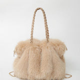 Bethany - Women Plush Velvet Shoulder Tote