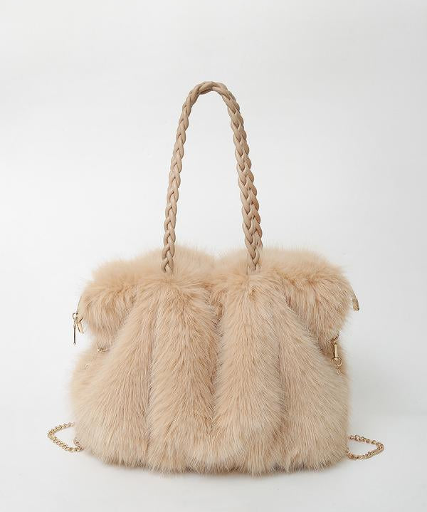 Bethany - Women Plush Velvet Shoulder Tote