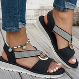 Stella - Flat Sandals With Metal Buckle