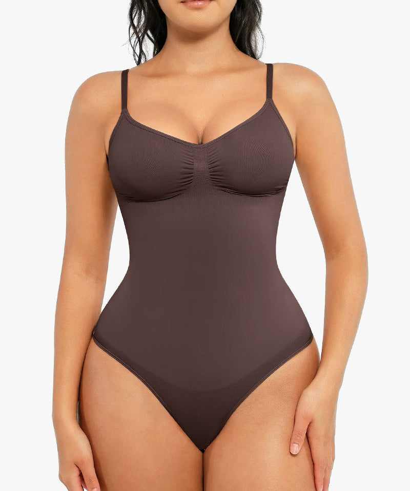 Tummy Control Seamless Thong Bodysuit
