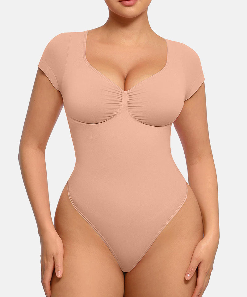 V Neck Tummy Control Seamless Shapewear