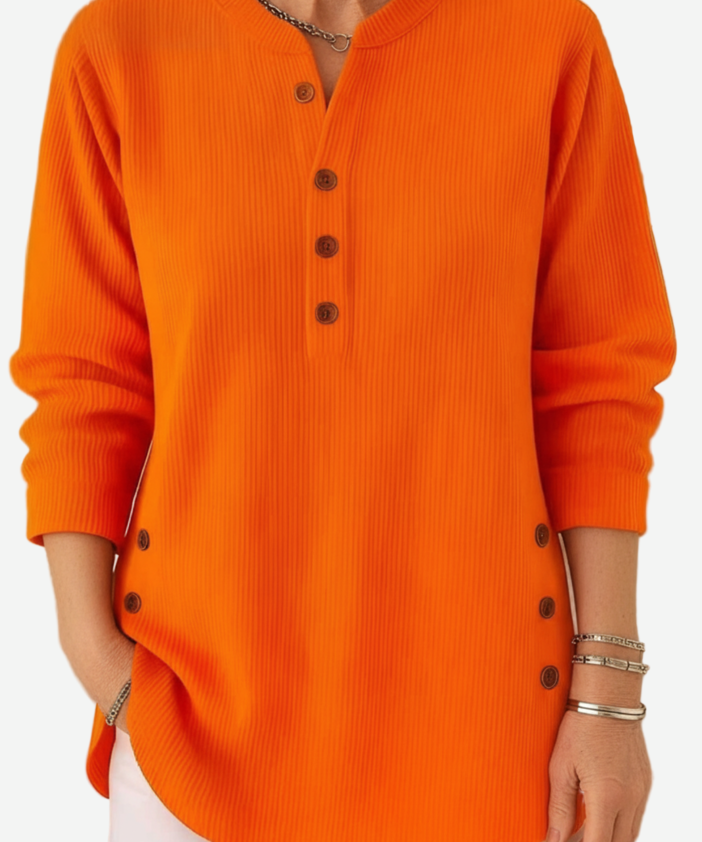 Harperly – Long Sleeve Solid Knit Sweater