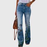 Women Pants with Flowers