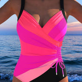 Eleanor - Elegant swimsuit with colorful print