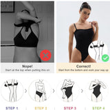 Seamless Bandeau Shaping Bodysuit with Removable Straps