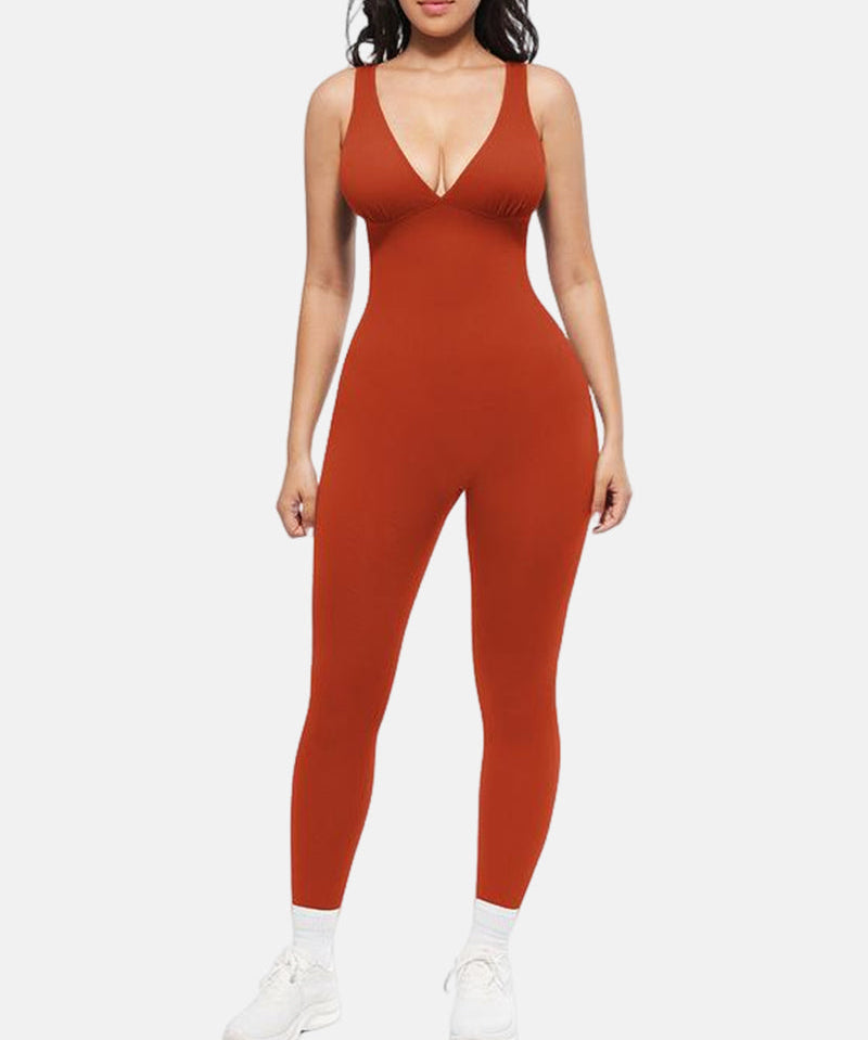 Sculpting Bodysuit Deep V-Neck Curves Support